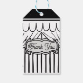 2Dバースデーパーティー漫画スタイルありがとう ギフトタグ (正面)