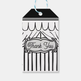 2Dバースデーパーティー漫画スタイルありがとう ギフトタグ