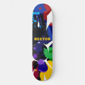 2Dパーソナライズされたカラフルアニメーション スケートボード (正面)