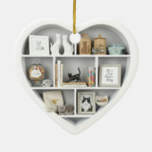 2Dプリントの猫好きの棚 Tiny Shelves 猫 セラミックオーナメント (裏面)