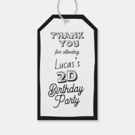 2Dボーイズ第2誕生日 ギフトタグ