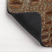 2D写真サンプルCrocodileレザールックデザイン マウスパッド (コーナー)