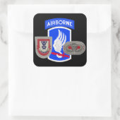 2D大隊503D歩兵173第173空中ステッカー スクエアシール (バッグ)