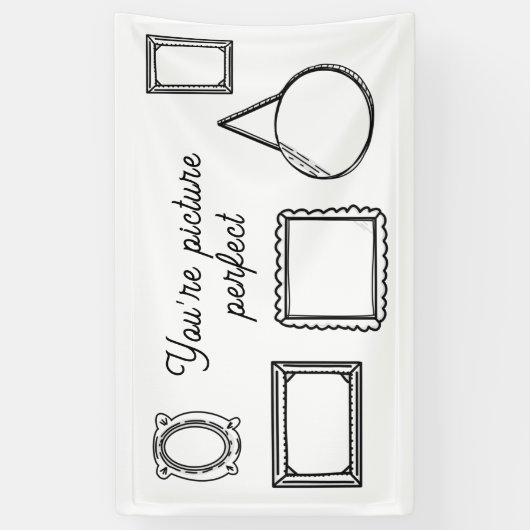 2D漫画スタイルフォトブース背景 横断幕 (縦)