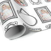 2D漫画スタイル写真枠 ラッピングペーパー (ロールコーナー)