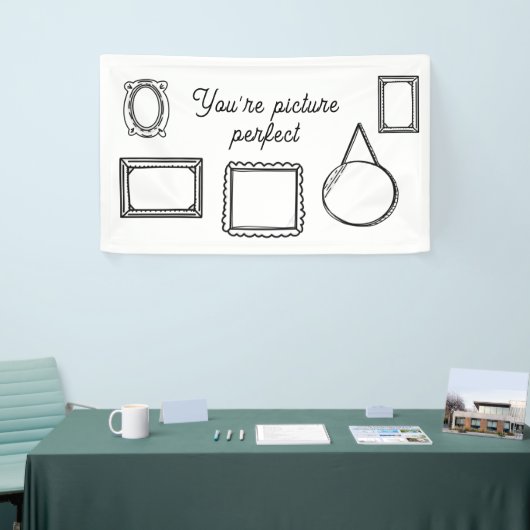 2D漫画風フォトブース背景 横断幕 (トレードショー)