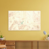 2d部隊AN Va、キャンプ、ピケ、ルート キャンバスプリント (インサイチュ (リビング))