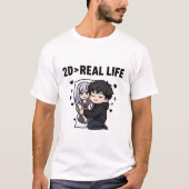 2D > 現実 Tシャツ (正面)