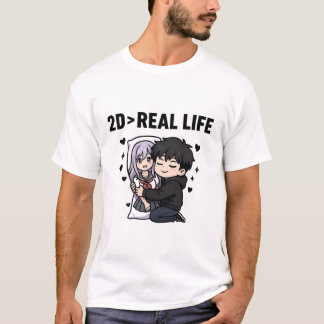 2D > 現実 Tシャツ