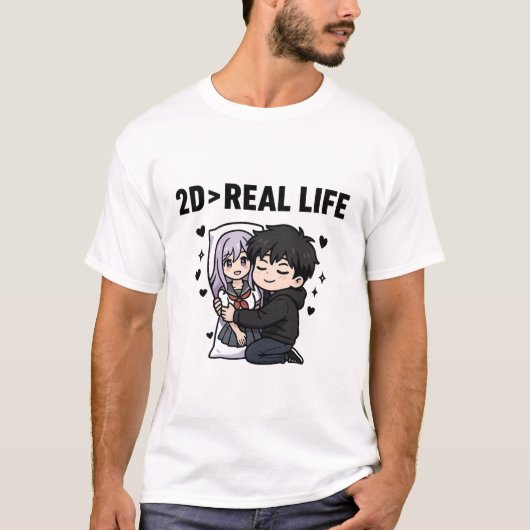 2D > 現実 Tシャツ (正面)