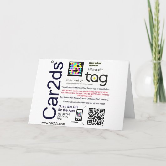 2D Birthday Card カード (裏面)