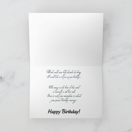2D Birthday Card カード (内部)