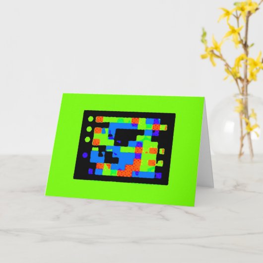 2D Birthday Card カード (黄色い花)