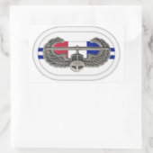 2D BN 506INF楕円形ステッカーのエアアサルトバッジ 長方形シール (バッグ)