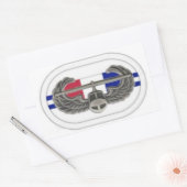 2D BN 506INF楕円形ステッカーのエアアサルトバッジ 長方形シール (封筒)