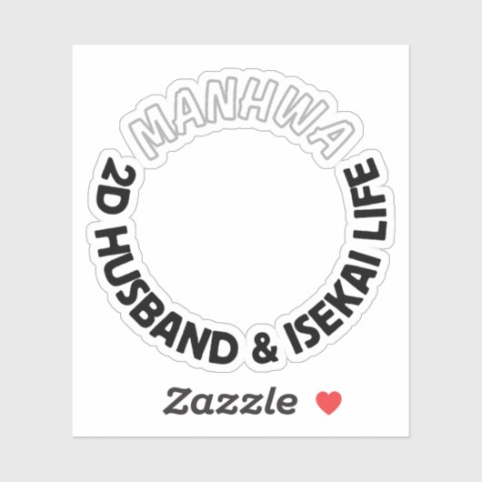 2d husband and isekai life sticker | manhwa sticke シール (シート)