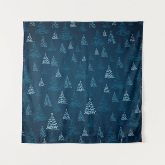 2d illustration. Abstract snowflakes. Holy Christm タペストリー (正面)