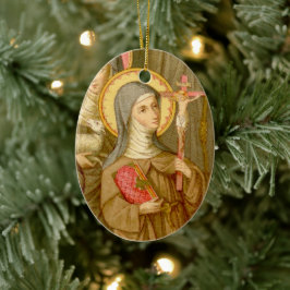 2for1聖人： 2つの貧しいクレア聖人(SAU 027) セラミックオーナメント