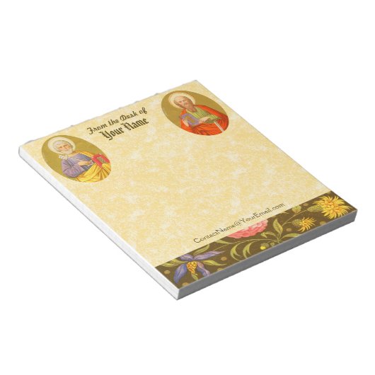 2for1: SSPeter & Paul (PL 07 & 06) 5.5"x6" ノートパッド (アングル)