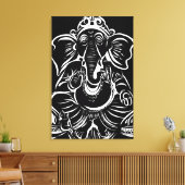 2FT x 3FT GANESH WALL GRAPHIC ART キャンバスプリント (インサイチュ (リビング))