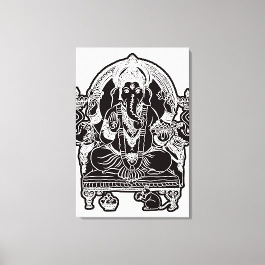 2FT x 3FT GANESH WALL GRAPHIC ART キャンバスプリント (正面)
