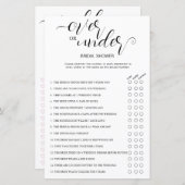 2in1の上または下と彼女はむしろシャワーゲームをする (正面/裏面)