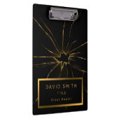 2in1モダンプロフェッショナルガラスの名刺および名刺 クリップボード (右)