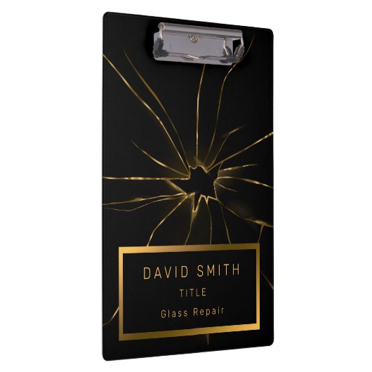 2in1モダンプロフェッショナルガラスの名刺および名刺 クリップボード (右)