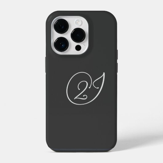'2J'ロゴ iPhoneケース (裏面)