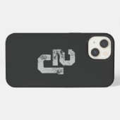 '2J' ロゴ iPhoneケース (裏面横)