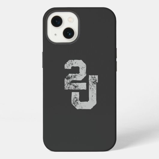 '2J' ロゴ iPhoneケース (裏面)