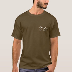 2MAバトルタイムラインTシャツ(茶色) Tシャツ