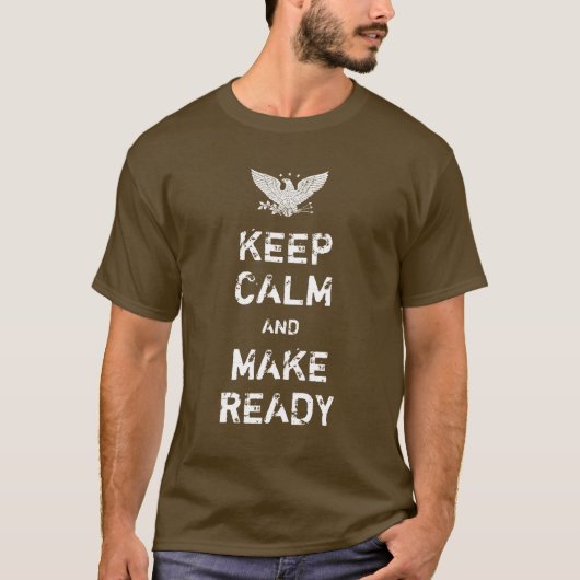 2MA -保 Calm &  Make Ready Tシャツ(Eagle/Brown) Tシャツ (正面)