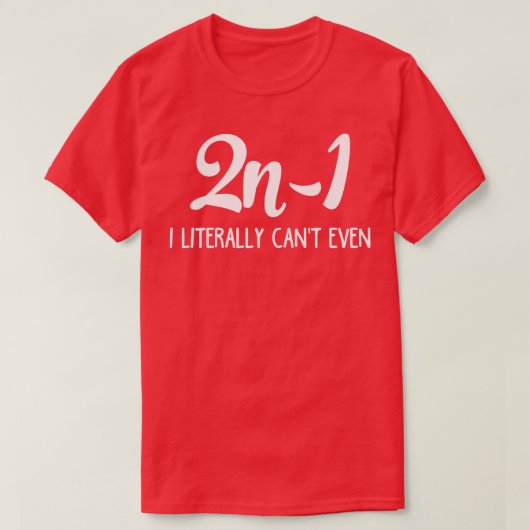 2n1 I文字通り偶数 Tシャツ (デザイン正面)