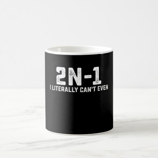 2n-1 数学教師なんて無理 コーヒーマグカップ (中央)