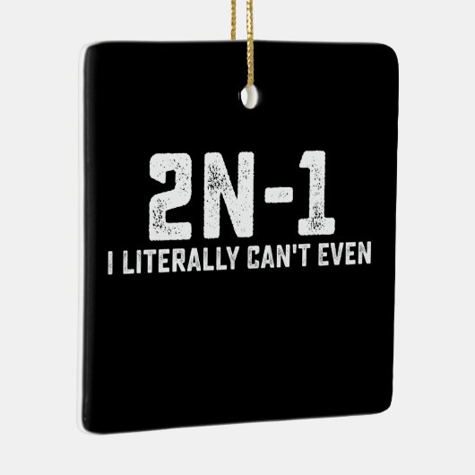 2n-1 I文字どおり数学の先生 セラミックオーナメント (右)