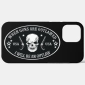 2ndアメンドメントスロー枕 Case-Mate iPhoneケース (裏面 (横))