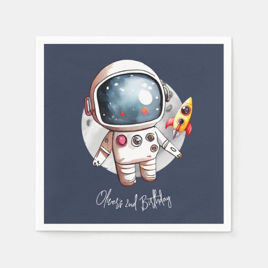 2ndトゥーザムーン誕生日紙 スタンダードカクテルナプキン (正面)