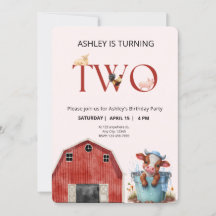 2ndバースデーキュートカウファームバーンパーティー