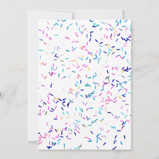 2ndバースデークッキーのケーキ 招待状 (裏面)