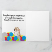 2ndバースデーグリーティングカード:ラブラドールレトリバー カード (内部)