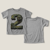 2ndバースデーゾンビハロウィーンテーマ2歳の子供 (デザイン正面&裏面)