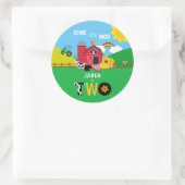 2ndバースデーファームバーアニマルズオインバアモー ラウンドシール (バッグ)