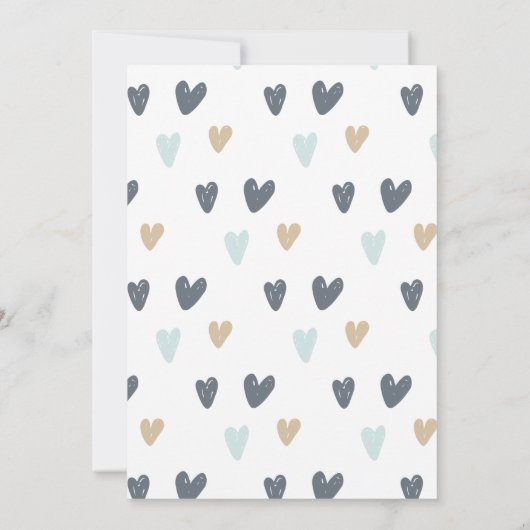 2ndバースデーブルーボーホレインボーパーティの招待状 招待状 (裏面)