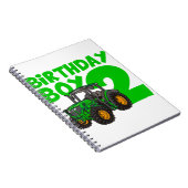2ndバースデーボーイトラクターファーム2歳誕生日 ノートブック (右側)