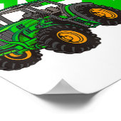 2ndバースデーボーイトラクターファーム2歳誕生日 ポスター (角)