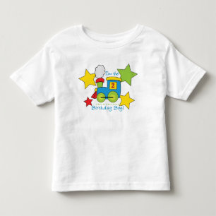 2ndバースデーボーイ・トレイン・シャツ トドラーTシャツ