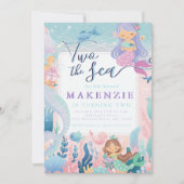 2ndバースデーマーメイド 招待状 (正面)
