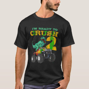 2ndバースデーモンスタートラックDino 2歳T Tシャツ