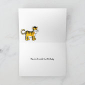 2nd誕生日カード – Tiger カード (内部)